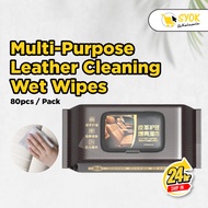 [Car Leather Seat Wipes] Car Leather Seats Wet Tissue Maintenance Wipes Car Interior Cleaning Wipes 