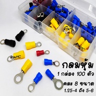 Well-Wrapped Round Fish Tail (1 Carry Box Assorted Sizes 100 Pieces) Connector Cable Welding Wires C