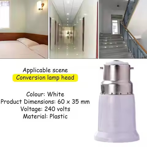 1/2/3 Pcs Light Bulb Adaptor Bayonet B22 To Edison Screw E27 Lamp Converter Holder Light Adapter Lam