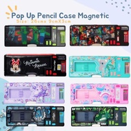 PENCIL CASE POP UP MAGNET CALCULATOR CHILDREN'S PENCIL CASE WITH CALCULATOR