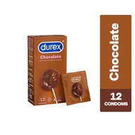 DUREX Condom Chocolate 12s - Extra Pleasure Dotted Shape