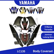 YAMAHA 135LC New V3 5s (C) Clutch 5 Speed Body Cover Set Body Kit LC135 Coverset LC LCV3 - Blue Whit