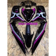 COVERSET BLACK LINE PINK LC135 V4-V5-V6-V7 FREE AMBLEM LOGO YAMAHA
