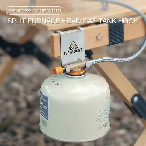 Gas Canister Hanging Hook for Camping Table Stainless Steel Hanger Clip Hook Hanger Holder Butane Ga