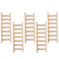 JEREMY1 Mini Wooden Ladder Diy Mini Mini Landscape Ladder Ornaments Ladder Miniatures Simulation Ladder Bjd Doll Ladder