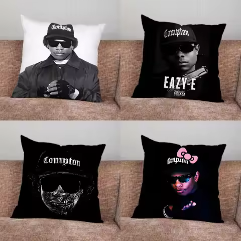 Rapper E-Eazy E Pillow Case For Home Bedroom Car Office Decoration Living Room Sofa Cushion Cover Su