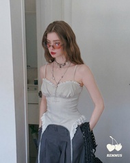 Piper Top - Remmus | Áo hai dây corset nữ dáng ôm phong cách tiểu thư cho nữ