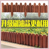 Clearance Outdoor Carbonized Fence Garden Fence Decoration Outdoor Courtyard Fence Preservative Wood