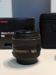 Sigma 30mm f1.4 EX DC HSM for Canon