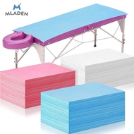 MLADEN 100PCS Disposable Beauty Salon Massage Table Sheets - White / Blue / Pink(80×180cm)