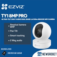 EZVIZ TY1 8MP PRO 4K PAN-TILT 2WAY AUDIO DUAL BAND 2.4/5GHZ INDOOR WIFI CAMERA FREE MICRO SD 32GB