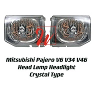 Mitsubishi Pajero Montero V6 V34 V46 Crystal Head Lamp Headlight New