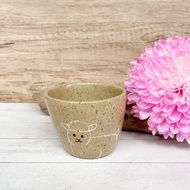 A Lu 喜羊羊陶杯/聚寶盆/禮物 美國進口陶土 原創手作 僅此一件