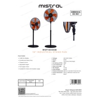 OFFER【NEW】 KHIND MISTRAL MSF1800 MSF-1800EB STAND FAN STANDING FANS 18" 18 INCH KIPAS BERDIRI 風扇 (2 
