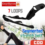 Premium Yoga Strap Foot And Leg/resistance band for legs/Segmented stretching band for workout