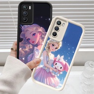 CH53 Elsa and Anna Soft Casing for Realme C75 OPPO A55 A94 A74 A16 C71 C73 A16s A54S Protective Case