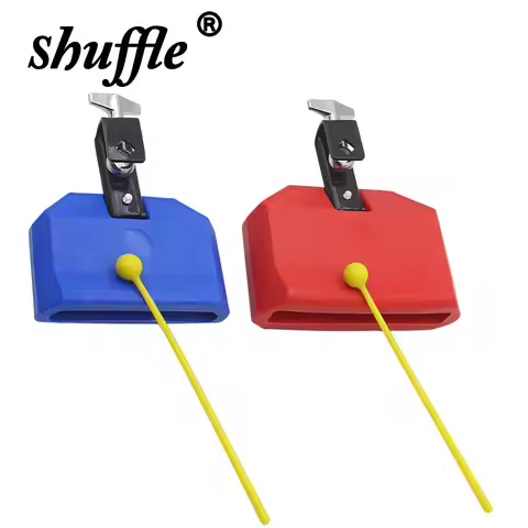 Cowbell Clapper Drum Cowbell Clapper Set Pitched Durable Treble Jazz Drum ABS Bell Percussion Instru