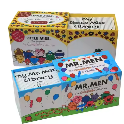 37 Books/Set Mr Men Little Miss Children English Storybook Learning Education Reading Habit EQ Train