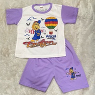 NEW COLOR Dufann Balloon ancolll children's t-shirt set, size 1-9 years | Typical Souvenirs
