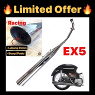 Racing EXHAUST EX5 CUTTING STD 25mm HONDA EX5 DREAM EKZOS EXZOS MUFFLER RACING STANDARD SAMA NLK RED