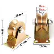 Roda Pagar Roda Pintu Pagar Besi 50 Mm Model U & V Roda Gerbang Pagar Galvanized Sliding Gate Wheel 