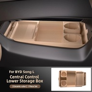 yolandd สำหรับ Byd Song L กล่องเก็บซิลิโคนคอนโซลกลางภายใต้ชั้นการปรับเปลี่ยนพิเศษอุปกรณ์ตกแต่งภายในร