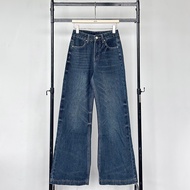 ATIPASHOP - FADE THEORY JEANS กางเกงยีนส์ขายาว ทรงปลายขาบาน สีเฟด