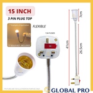Lamp Holder E27|13A plug  3 pin plug E27 to E27 Light holder Extension plug Bulb Led with Plug 3 pin