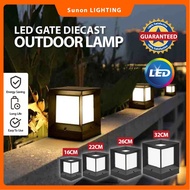 Outdoor Gate Light Gate Lamp Diecast IP54 Outdoor Pillar Light