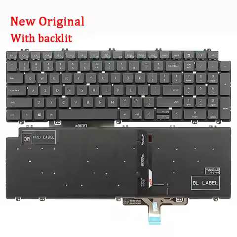 New Genuine Laptop Rreplacement Keyboard Compatible for DELL Precision 7550 7750 7760 7560 3560 3561