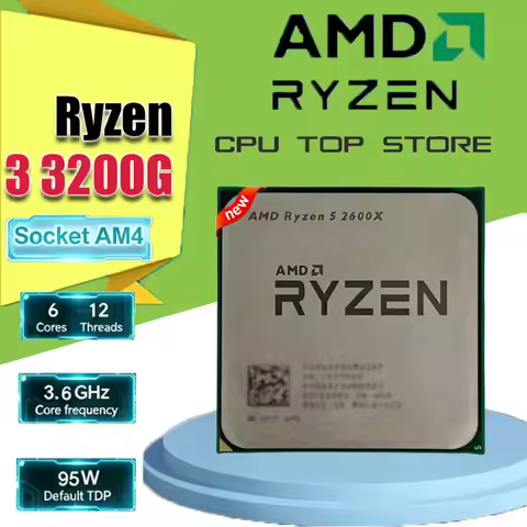 AMD Ryzen 5 2600X Desktop Processor Socket AM4 6 Core 12 Thread 3.4GHz Base Frequency R5 2600X CPU