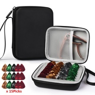 Guitar Pick Holder Case Eva dày lớp kép túi mềm cho guitarist guitar gf-vn