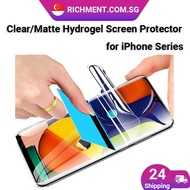 For iPhone 17 Pro/iPhone17/iPhone 16/iPhone 15 /iPhone 14 13 12 11 X XR XS 6/7/8 Clear/Matte Hydroge
