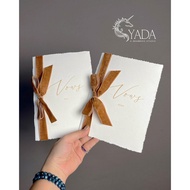 Vows book - Wedding promise card - Model 58