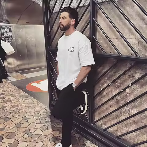 Fashion Cole Buxton Outdoor Casual Classic Minimalist Sticker Embroidery Short Sleeve Simple High Qu