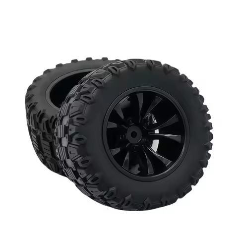 4PCS 88mm 12mm Hex Rubber Tires Wheels for SCY 16101 16102 16103 Pro MJX Hyper Go 14210 16210 1/14 1