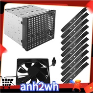 Storage Expansion Hard Drive Cage DIY Hard Drive Disk Cage Rack 5.25 Inch to 5X 3.5Inch Bracket with