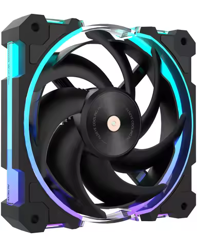 ALSEYE W12 Plus ARGB 120mm Fan SickleFlow Blades FDB 2400 RPM PWM Silence High-performance cooling l