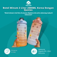 Korean MODEL 2L Drinking Bottle/Cute Drinking Bottle/2L VIRAL TUMBLER