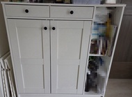 IKEA VITBERGET 白色鞋櫃/儲物櫃