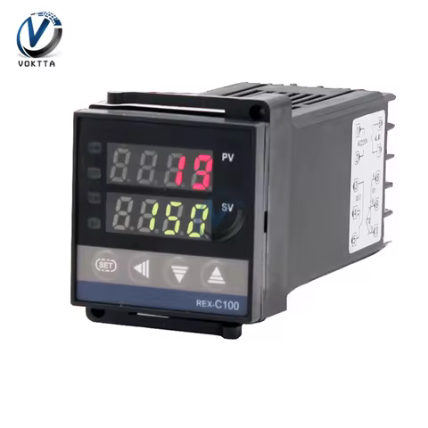 New 220V REX C100 Digital Temp Thermostat SSR Relay Output LED PID Temperature Controller Thermoregu