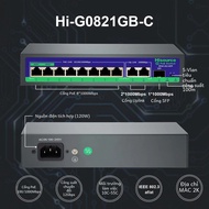Hisource 4/8 Cổng Full Gigabit POE Switch 48V Active Supply Ethernet 100/1000Mbps Network Switch Cho