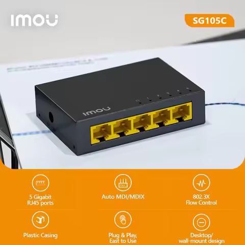 IMOU Gigabit Switch 5/8 Ports 1000mbps Network Switch Mini Ethernet Switch Smart Switcher RJ45 Hub I