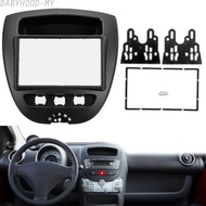 2 Din Radio Fascia Plastic+Metal Direct Replacement Front Dashboard Mount