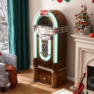 美國 Arkrocket Saturn V 經典 Full Size Jukebox with Stand Vinyl Record Player Bluetooth USB SD CD Player