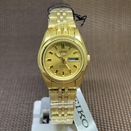 [Original] Seiko 5 SYMA38K1 Automatic Gold Tone Stainless Steel Analog Ladies Watch