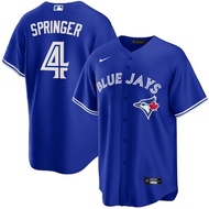 M Professional Baseball Toronto Blue Jays Uniform No. 4 George Springer Jersey Sportswear tZ