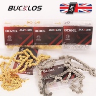 BUCKLOS Bike Chain 8/9/10/11/12 Speed Road Bike 11 Speed Chain Lightweight Mtb Chain Cycling Accesso