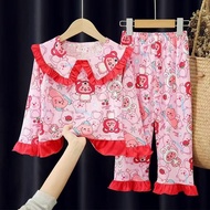 BBD IMPORTED GIRLS' LONG SLEEVE PAJAMA SET GIRLS PYJAMAS KIDS PYJAMAS