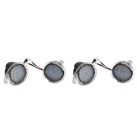 4X Led Side Mirror Puddle Lights Lamps For Ford F-150 Fusion Edge Mondeo 5 S-Max Taurus E X Flex Exp